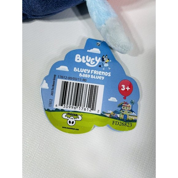 Bluey Friends 6.5" Baby Bluey Plush With Removable Nappy Blue - Picture 8 of 8